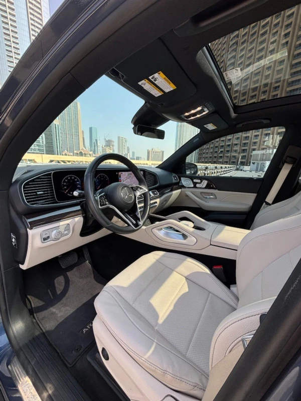 Blue Mercedes GLE 350, 2024 Photo 8