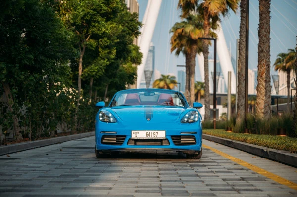 Blue Porsche Boxster 718 Style Edition, 2023 Photo 1