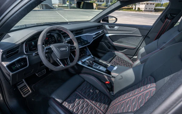 Grey Audi RS6, 2022 Photo 4