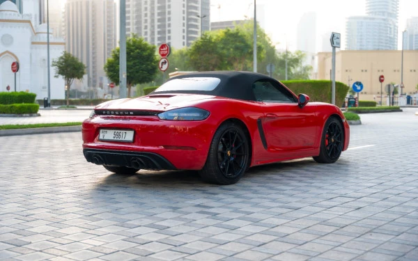 Red Porsche Boxster GTS 718, 2024 Photo 2